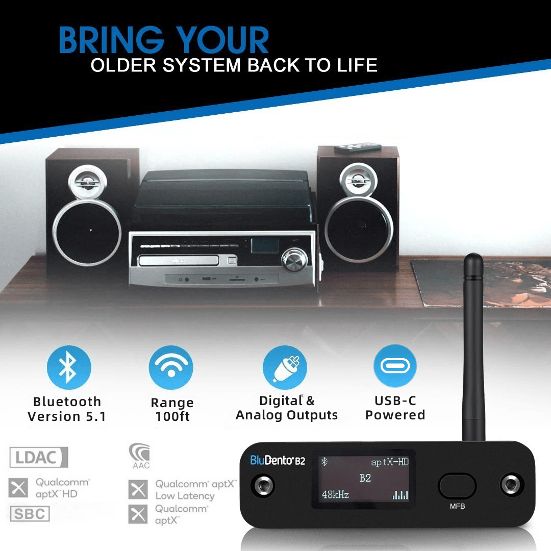 UGREEN Bluetooth 6.0 adapter stereosysteem met LDAC decodering, Hi-Res UGREEN Bluetooth 6.0 adapter stereosysteem met LDAC decodering, Hi-Res